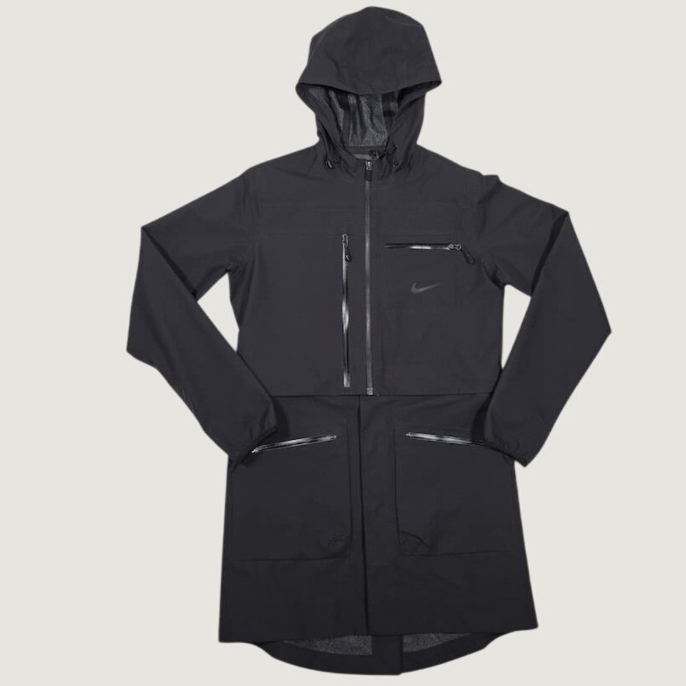 Nike Storm-FIT 5 Hooded Convertible Crop Parka Jacket Waterproof Raincoat Small